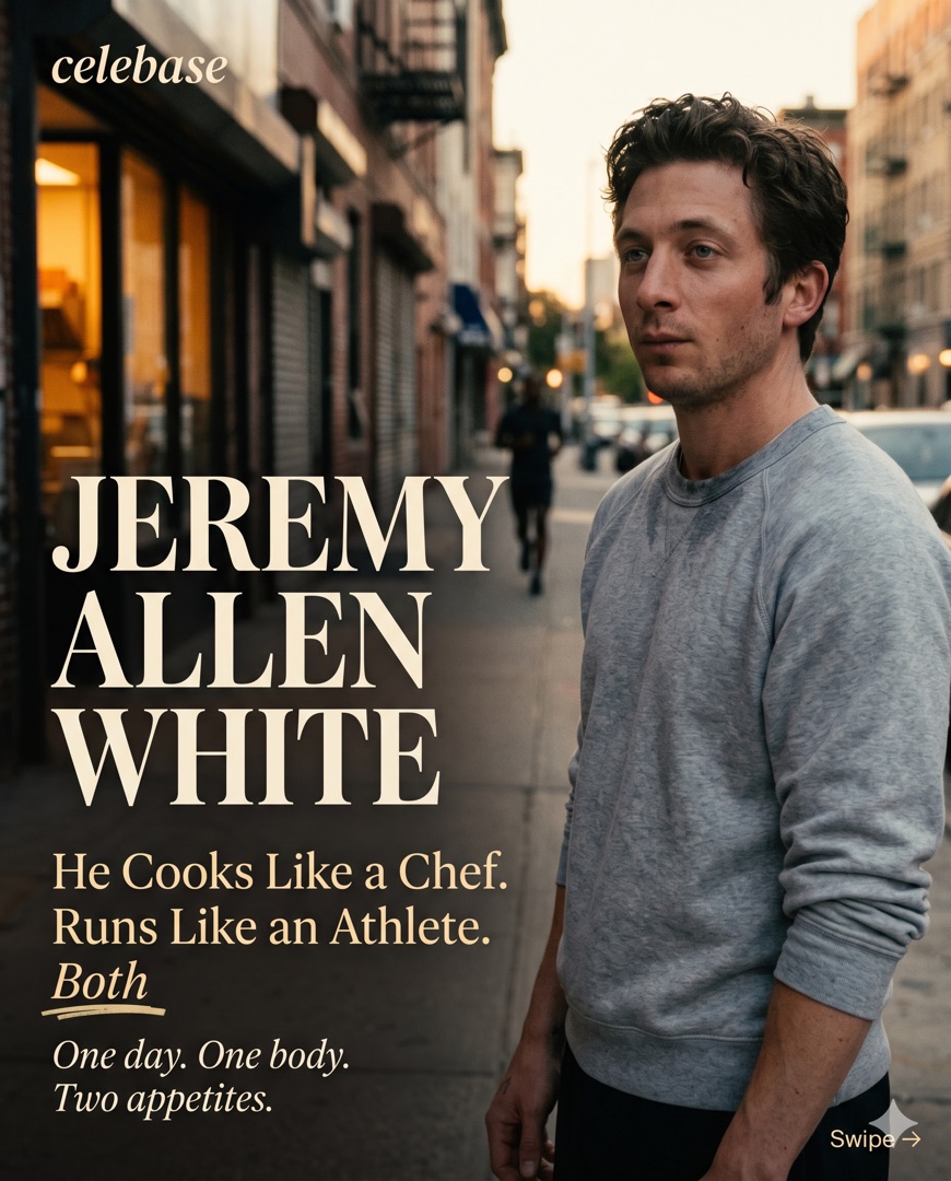 Celebase Celebrity Decode card news cover for Jeremy Allen White.